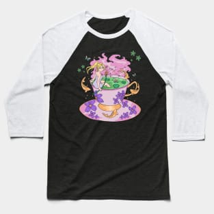 Kawaii Anime Girl Magic Tea Baseball T-Shirt